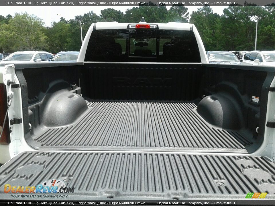 2019 Ram 1500 Big Horn Quad Cab 4x4 Bright White / Black/Light Mountain Brown Photo #19