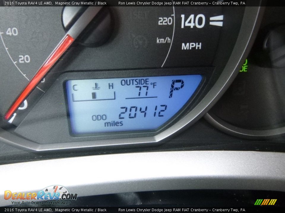 2016 Toyota RAV4 LE AWD Magnetic Gray Metallic / Black Photo #18