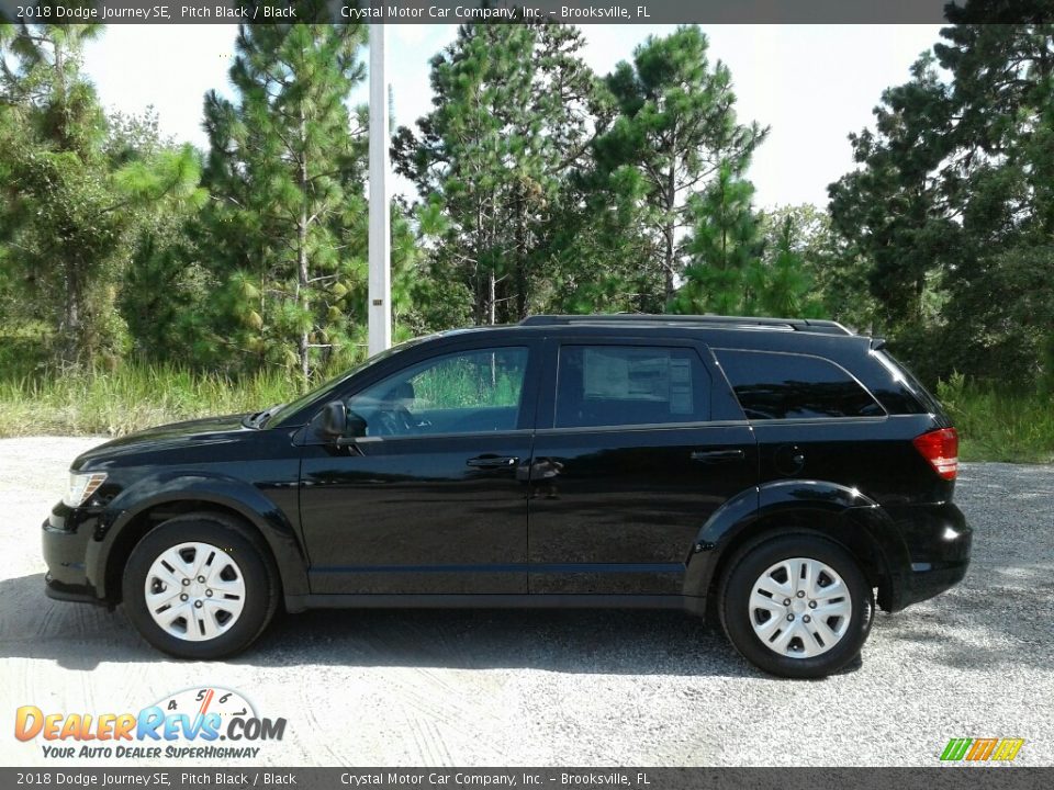 2018 Dodge Journey SE Pitch Black / Black Photo #2