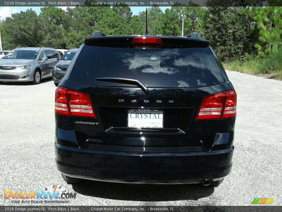 2018 Dodge Journey SE Pitch Black / Black Photo #4