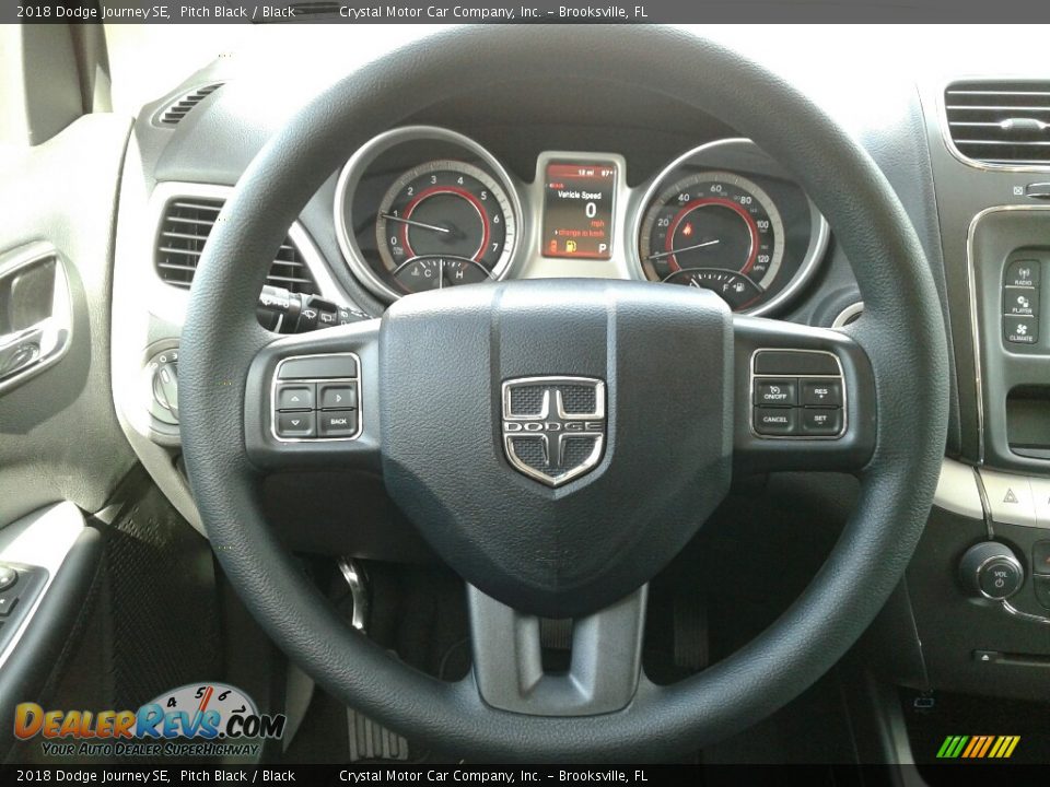 2018 Dodge Journey SE Pitch Black / Black Photo #14