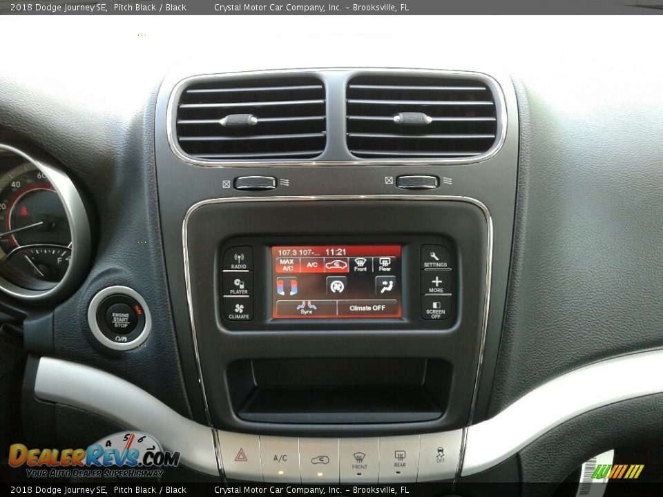 2018 Dodge Journey SE Pitch Black / Black Photo #15