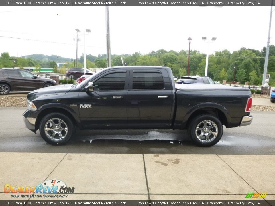2017 Ram 1500 Laramie Crew Cab 4x4 Maximum Steel Metallic / Black Photo #6