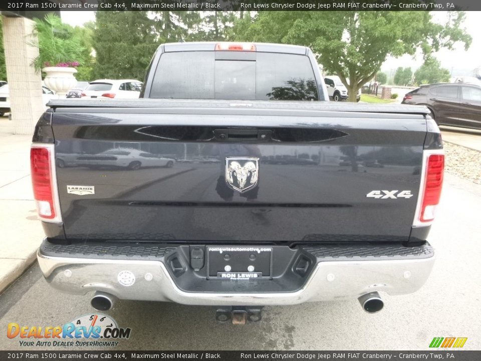 2017 Ram 1500 Laramie Crew Cab 4x4 Maximum Steel Metallic / Black Photo #8