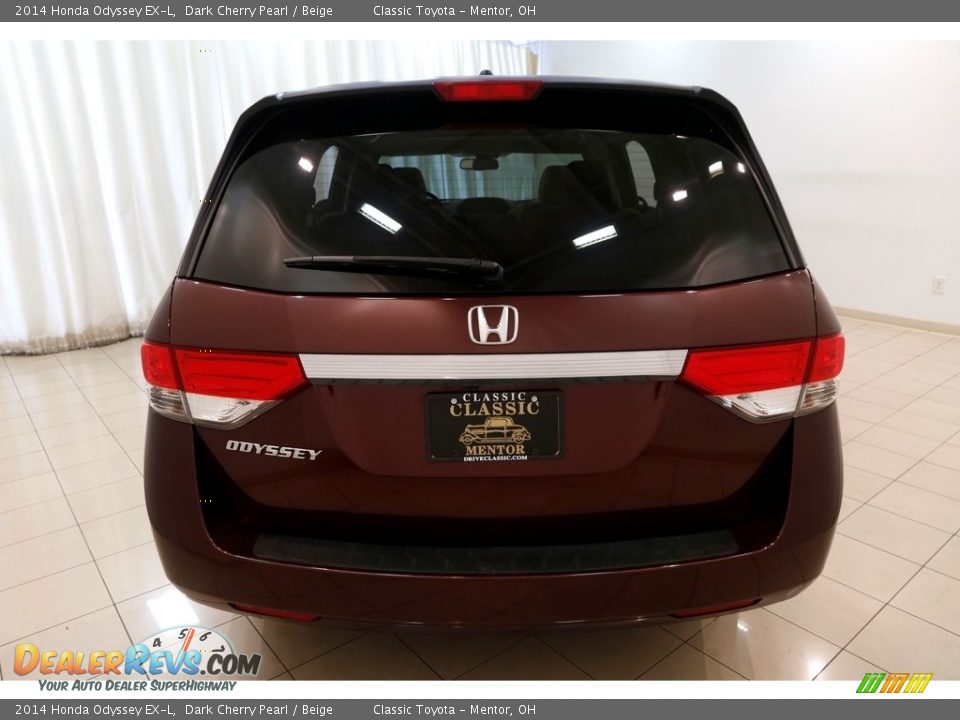 2014 Honda Odyssey EX-L Dark Cherry Pearl / Beige Photo #30