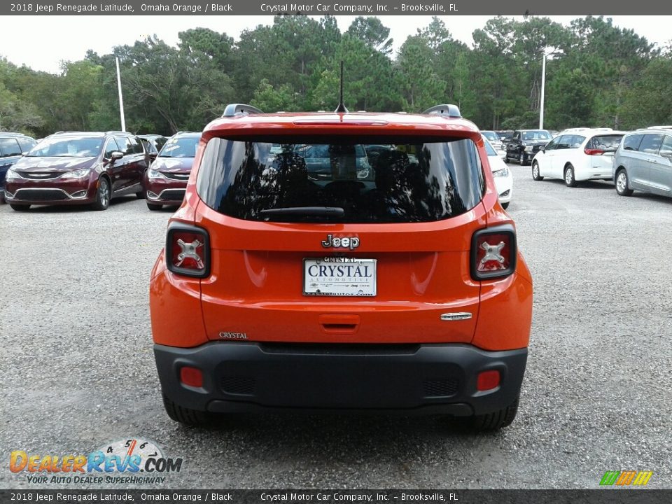 2018 Jeep Renegade Latitude Omaha Orange / Black Photo #4