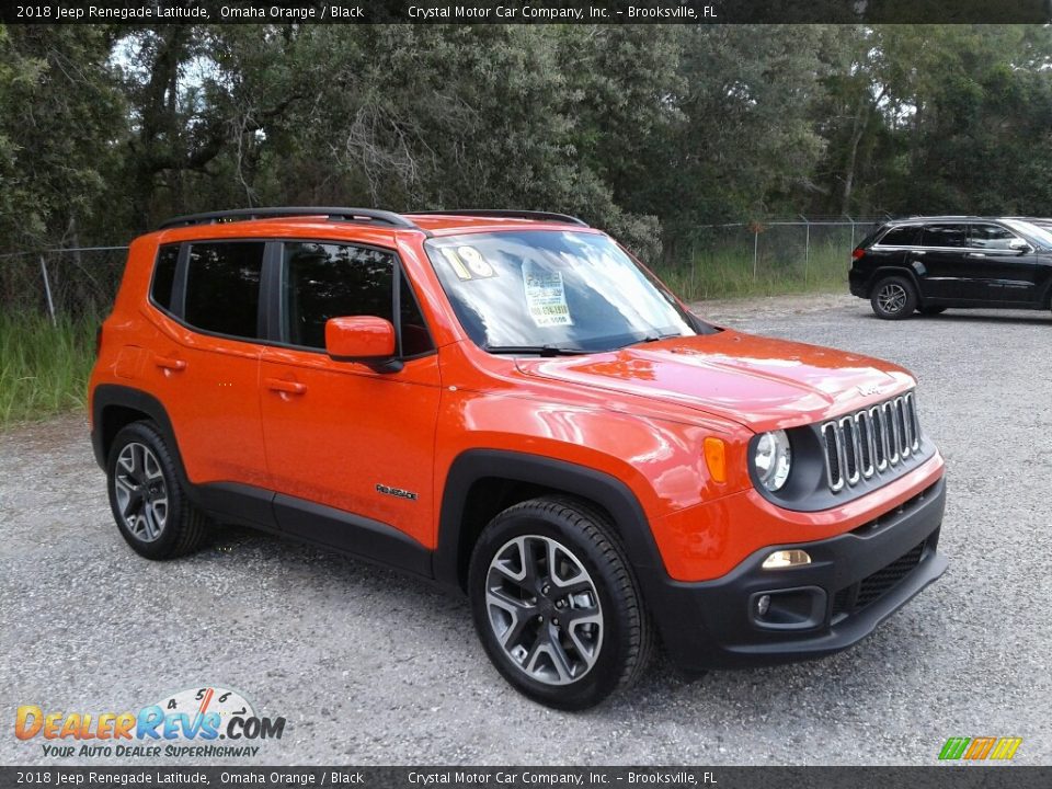 2018 Jeep Renegade Latitude Omaha Orange / Black Photo #7