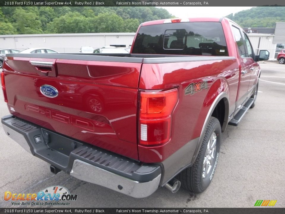 2018 Ford F150 Lariat SuperCrew 4x4 Ruby Red / Black Photo #2