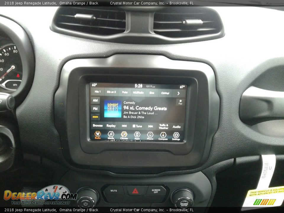 2018 Jeep Renegade Latitude Omaha Orange / Black Photo #15