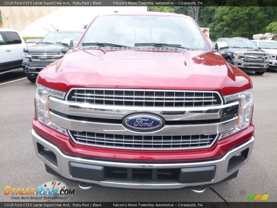 2018 Ford F150 Lariat SuperCrew 4x4 Ruby Red / Black Photo #4