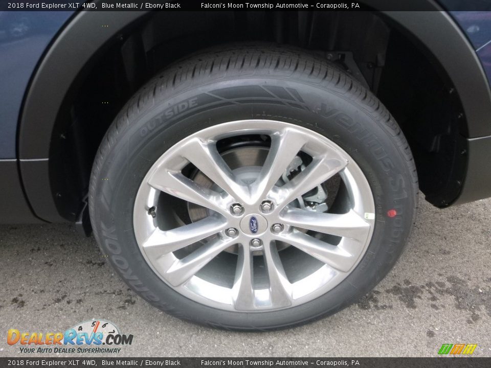 2018 Ford Explorer XLT 4WD Blue Metallic / Ebony Black Photo #7