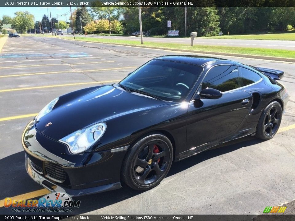 2003 Porsche 911 Turbo Coupe Black / Black Photo #1