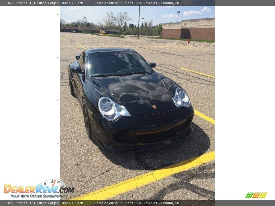 2003 Porsche 911 Turbo Coupe Black / Black Photo #14