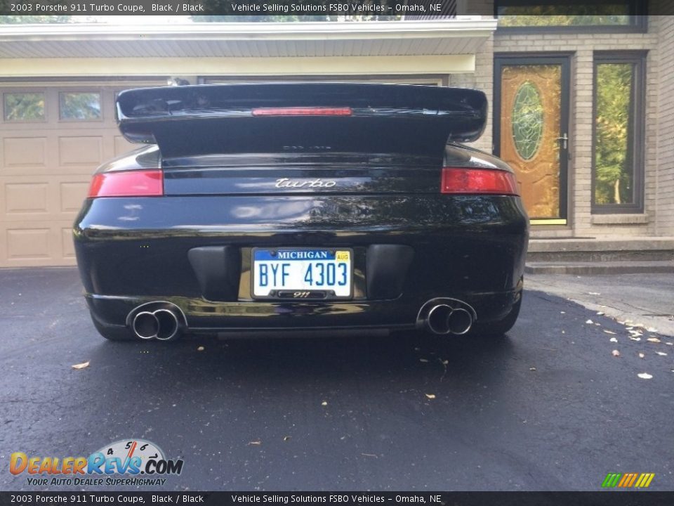 2003 Porsche 911 Turbo Coupe Black / Black Photo #16