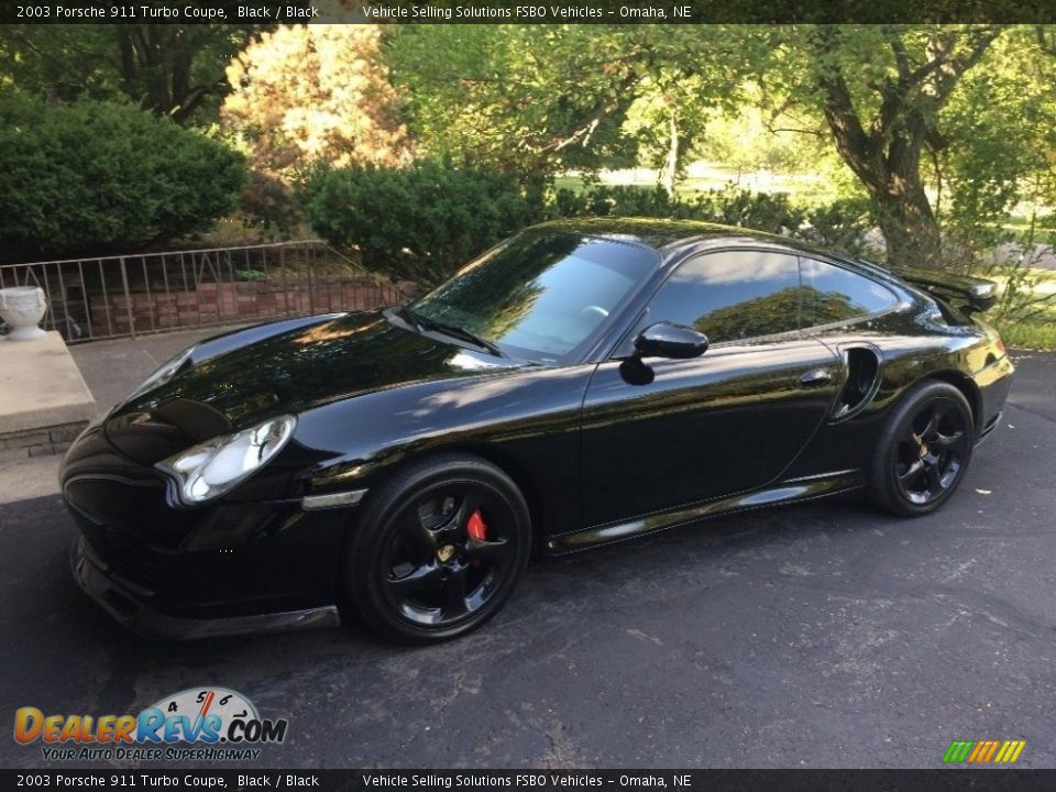 2003 Porsche 911 Turbo Coupe Black / Black Photo #17