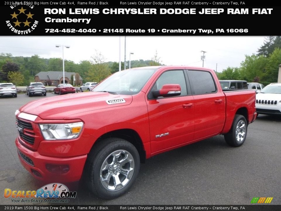 2019 Ram 1500 Big Horn Crew Cab 4x4 Flame Red / Black Photo #1