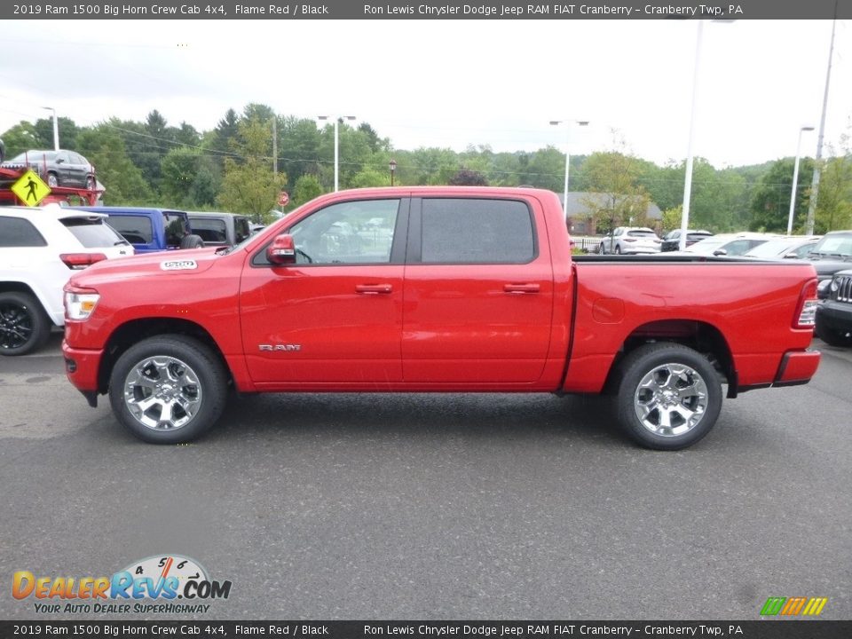 2019 Ram 1500 Big Horn Crew Cab 4x4 Flame Red / Black Photo #2