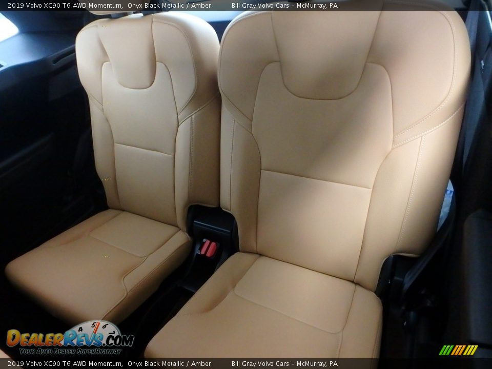 2019 Volvo XC90 T6 AWD Momentum Onyx Black Metallic / Amber Photo #9