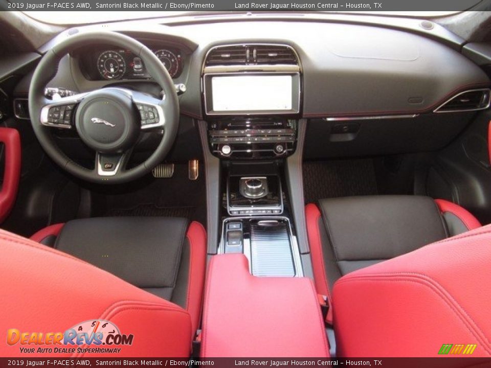 Dashboard of 2019 Jaguar F-PACE S AWD Photo #4