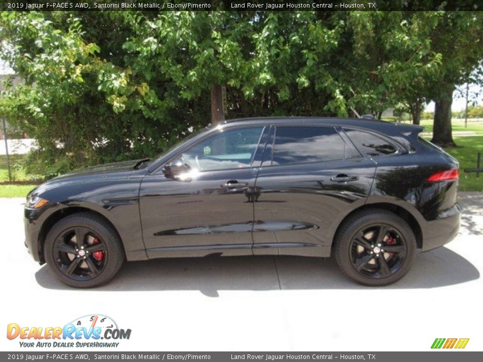 Santorini Black Metallic 2019 Jaguar F-PACE S AWD Photo #10