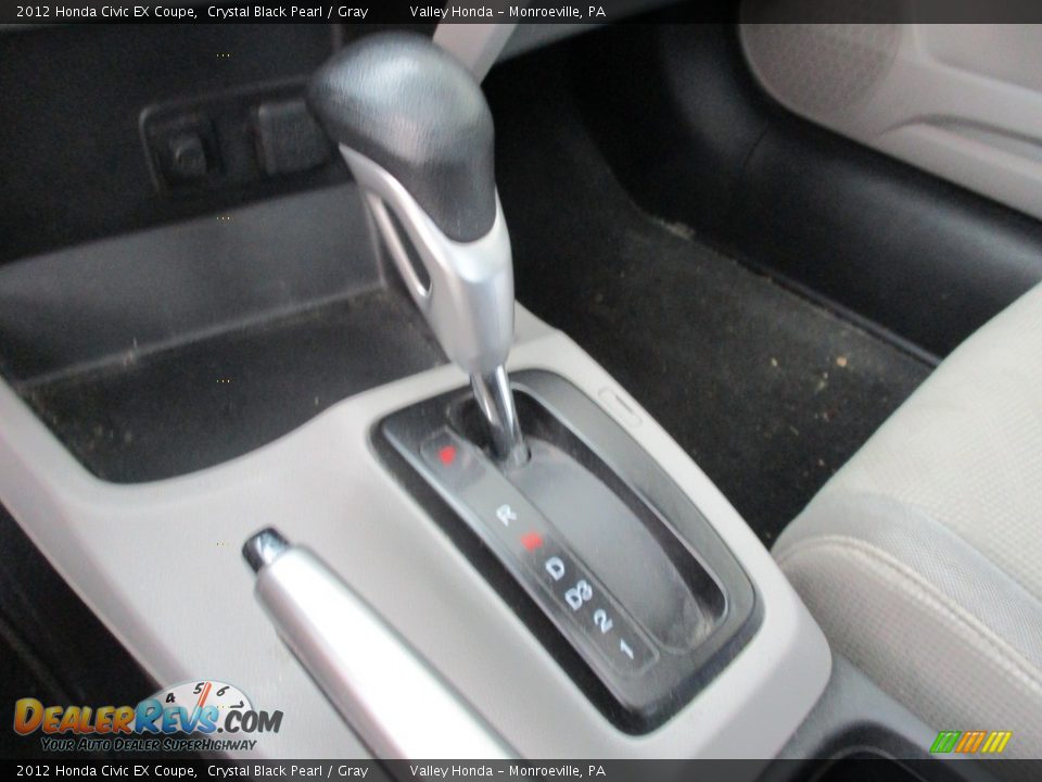 2012 Honda Civic EX Coupe Crystal Black Pearl / Gray Photo #15