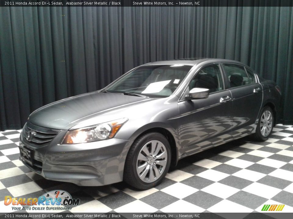 2011 Honda Accord EX-L Sedan Alabaster Silver Metallic / Black Photo #2