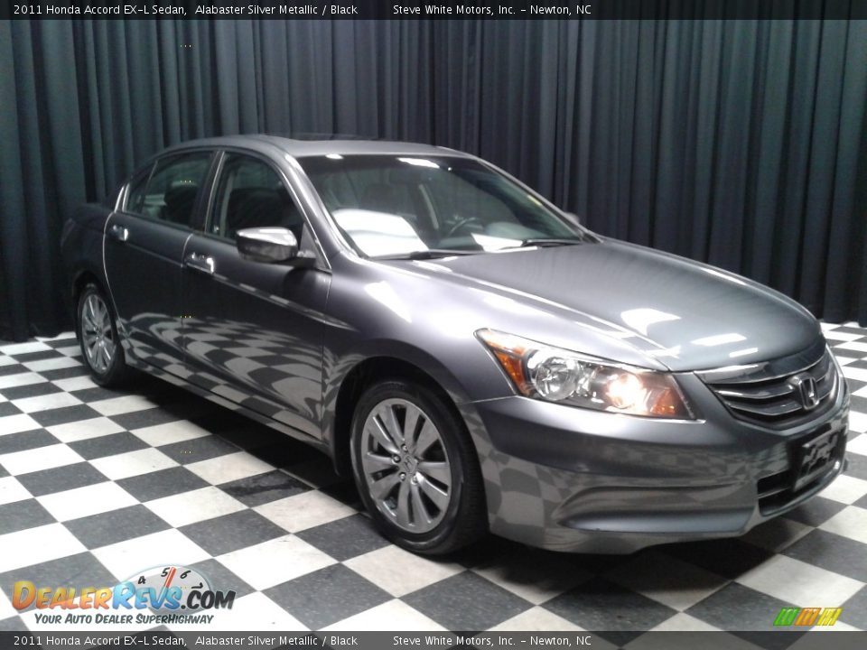 2011 Honda Accord EX-L Sedan Alabaster Silver Metallic / Black Photo #4