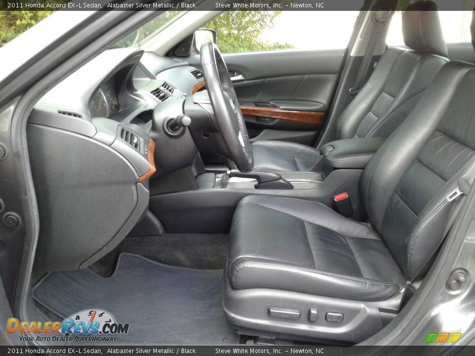 2011 Honda Accord EX-L Sedan Alabaster Silver Metallic / Black Photo #10