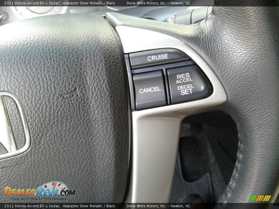 2011 Honda Accord EX-L Sedan Alabaster Silver Metallic / Black Photo #16