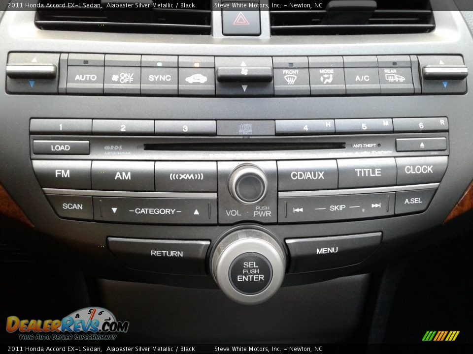 2011 Honda Accord EX-L Sedan Alabaster Silver Metallic / Black Photo #20