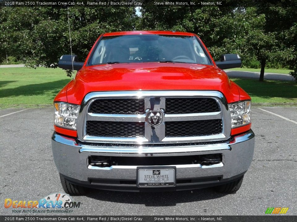 2018 Ram 2500 Tradesman Crew Cab 4x4 Flame Red / Black/Diesel Gray Photo #3