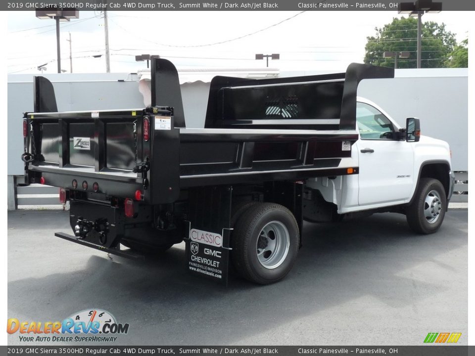 2019 GMC Sierra 3500HD Regular Cab 4WD Dump Truck Summit White / Dark Ash/Jet Black Photo #2