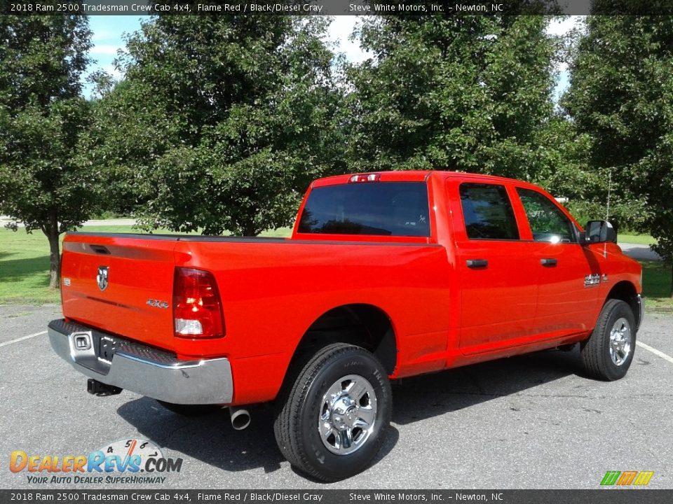 2018 Ram 2500 Tradesman Crew Cab 4x4 Flame Red / Black/Diesel Gray Photo #6