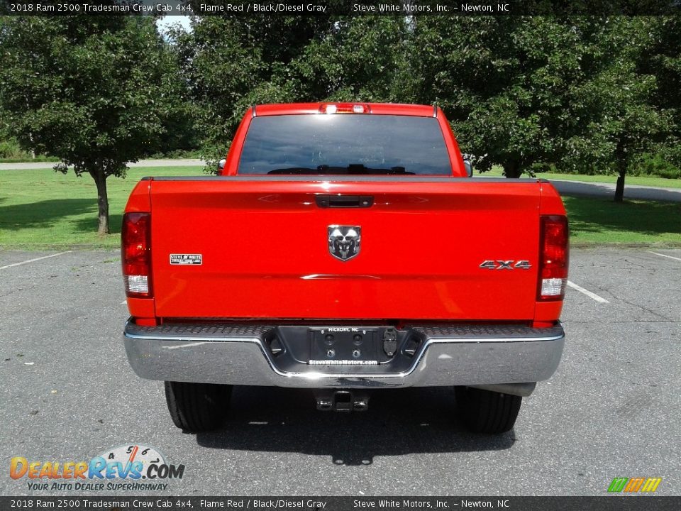 2018 Ram 2500 Tradesman Crew Cab 4x4 Flame Red / Black/Diesel Gray Photo #7
