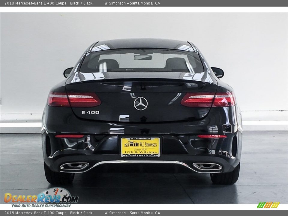 2018 Mercedes-Benz E 400 Coupe Black / Black Photo #3