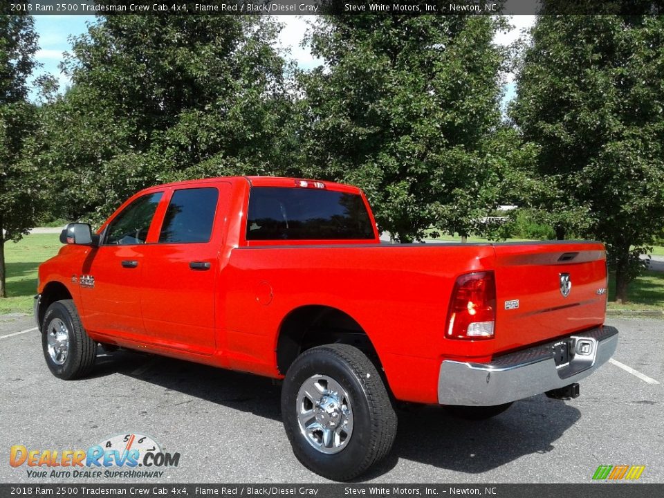 2018 Ram 2500 Tradesman Crew Cab 4x4 Flame Red / Black/Diesel Gray Photo #8