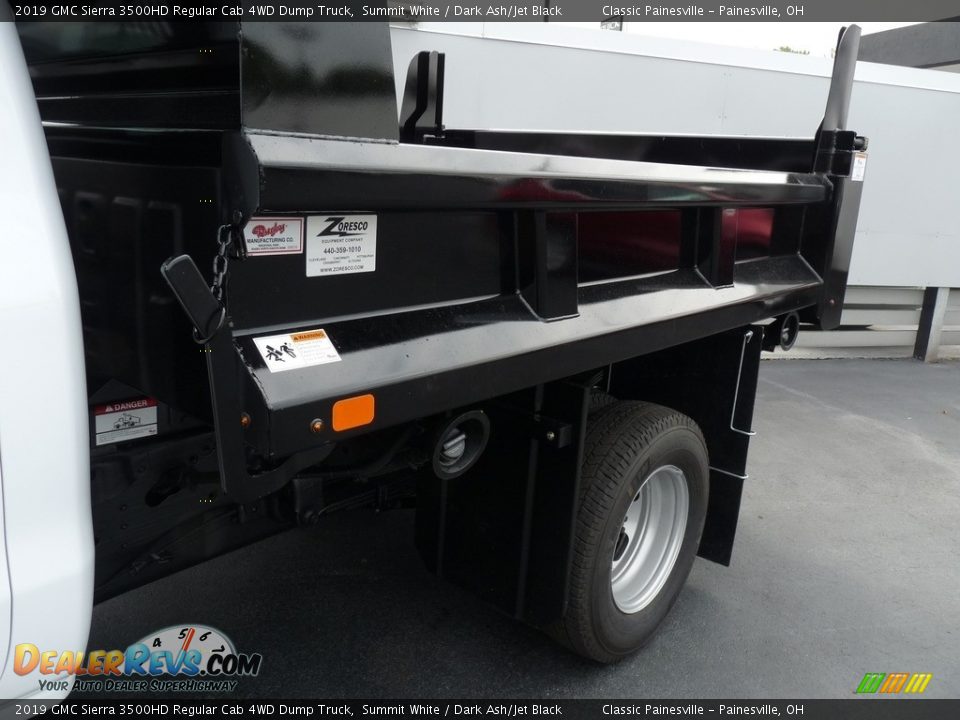 2019 GMC Sierra 3500HD Regular Cab 4WD Dump Truck Summit White / Dark Ash/Jet Black Photo #8