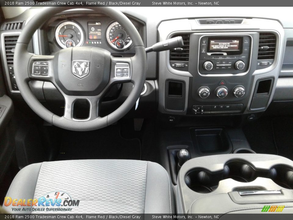 2018 Ram 2500 Tradesman Crew Cab 4x4 Flame Red / Black/Diesel Gray Photo #24