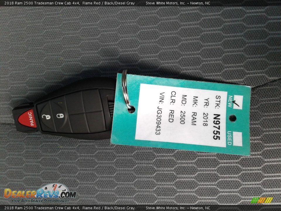 2018 Ram 2500 Tradesman Crew Cab 4x4 Flame Red / Black/Diesel Gray Photo #25