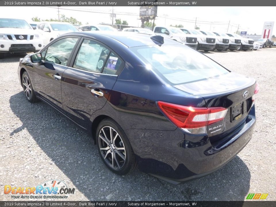 2019 Subaru Impreza 2.0i Limited 4-Door Dark Blue Pearl / Ivory Photo #6