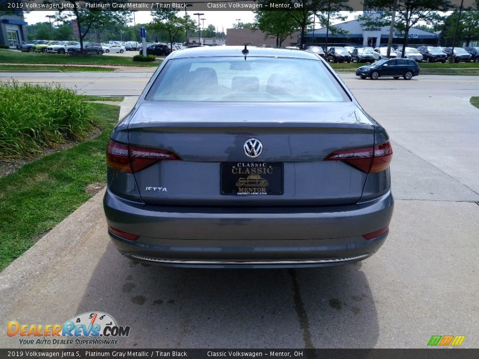 2019 Volkswagen Jetta S Platinum Gray Metallic / Titan Black Photo #4