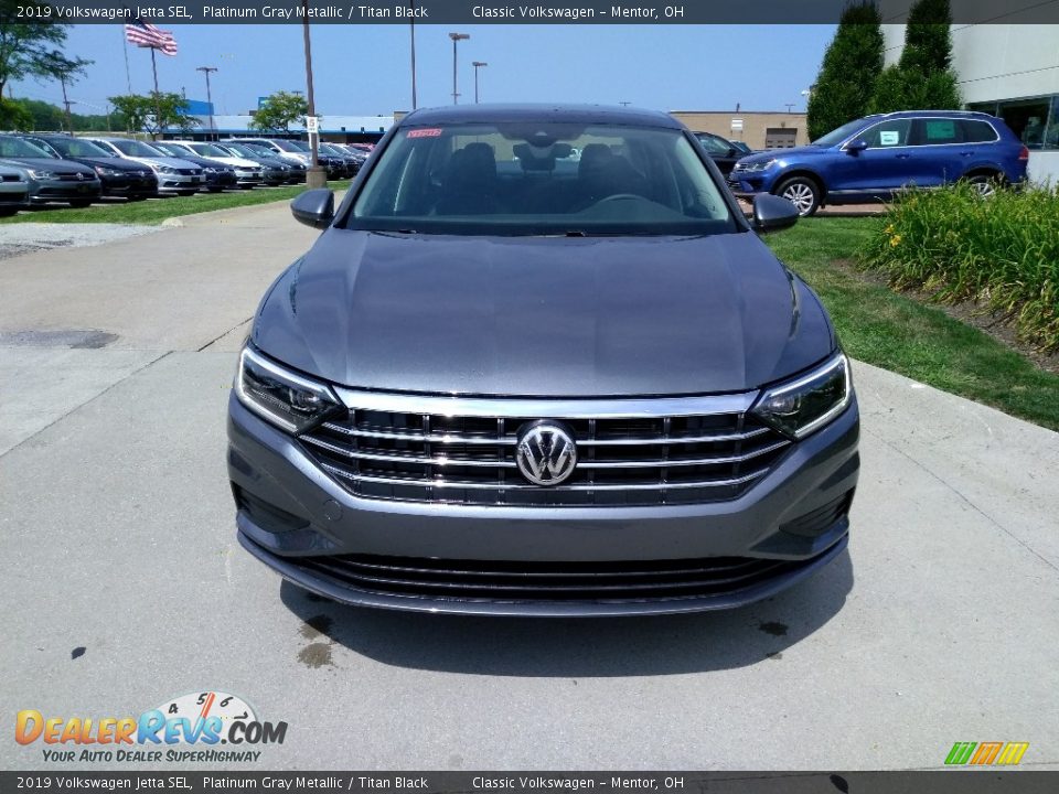 2019 Volkswagen Jetta SEL Platinum Gray Metallic / Titan Black Photo #1