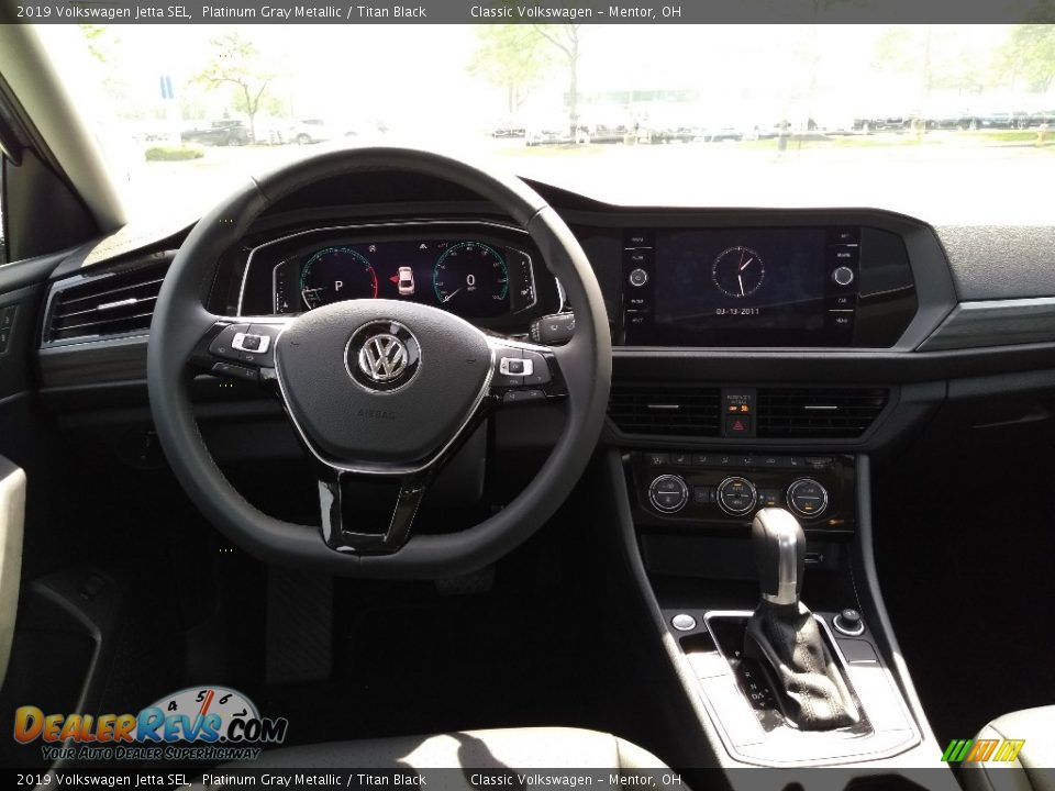 2019 Volkswagen Jetta SEL Platinum Gray Metallic / Titan Black Photo #4