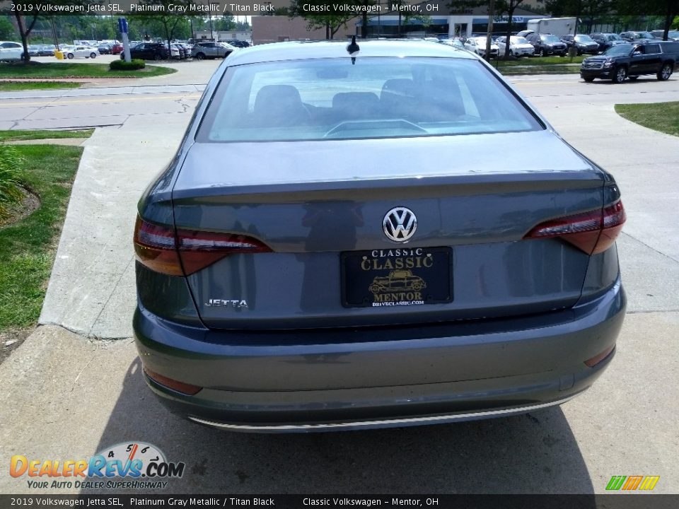2019 Volkswagen Jetta SEL Platinum Gray Metallic / Titan Black Photo #5