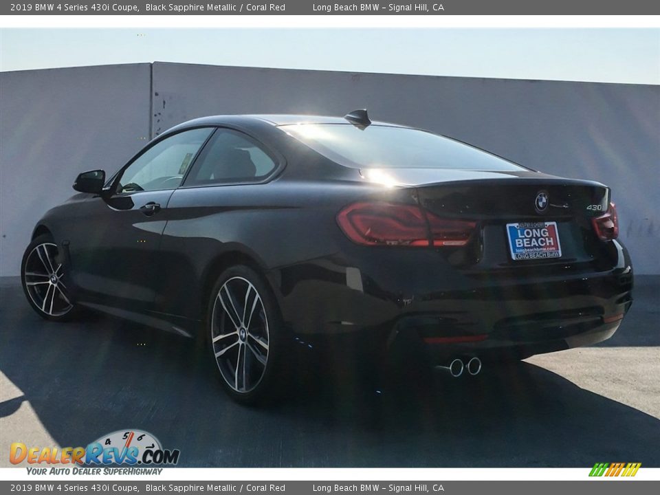 2019 BMW 4 Series 430i Coupe Black Sapphire Metallic / Coral Red Photo #2