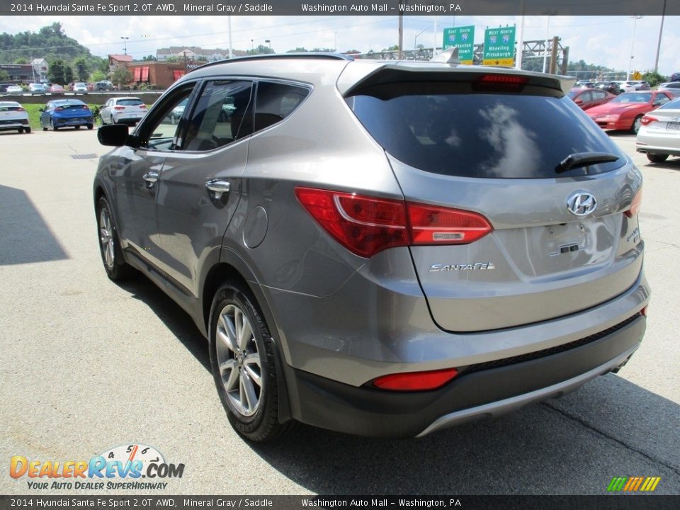 2014 Hyundai Santa Fe Sport 2.0T AWD Mineral Gray / Saddle Photo #5