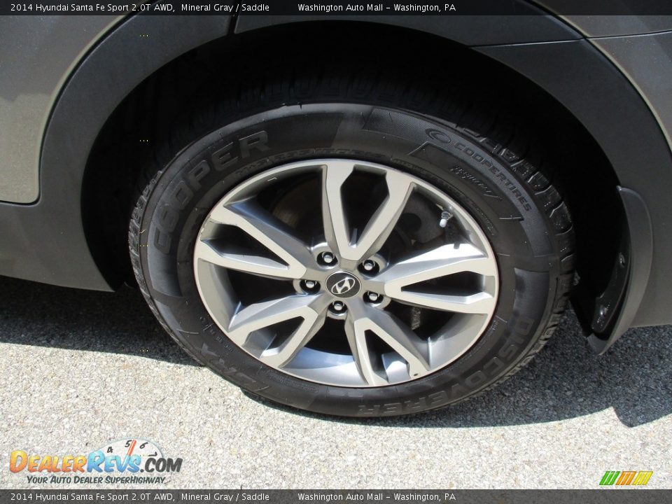 2014 Hyundai Santa Fe Sport 2.0T AWD Mineral Gray / Saddle Photo #6