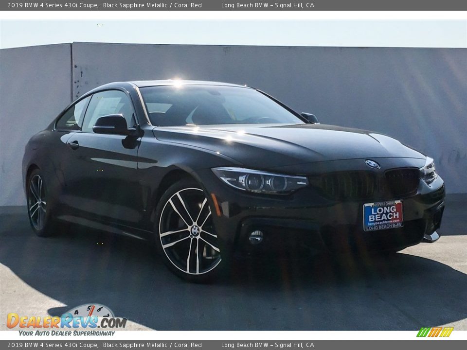 2019 BMW 4 Series 430i Coupe Black Sapphire Metallic / Coral Red Photo #12
