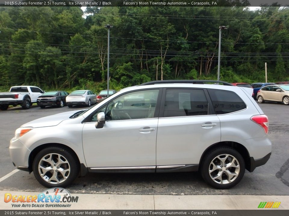 2015 Subaru Forester 2.5i Touring Ice Silver Metallic / Black Photo #6