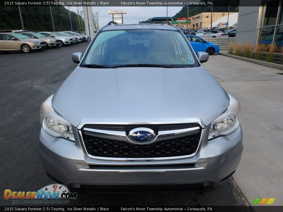 2015 Subaru Forester 2.5i Touring Ice Silver Metallic / Black Photo #8